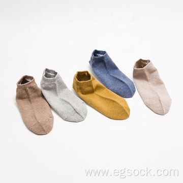 solid color thin short women female socks